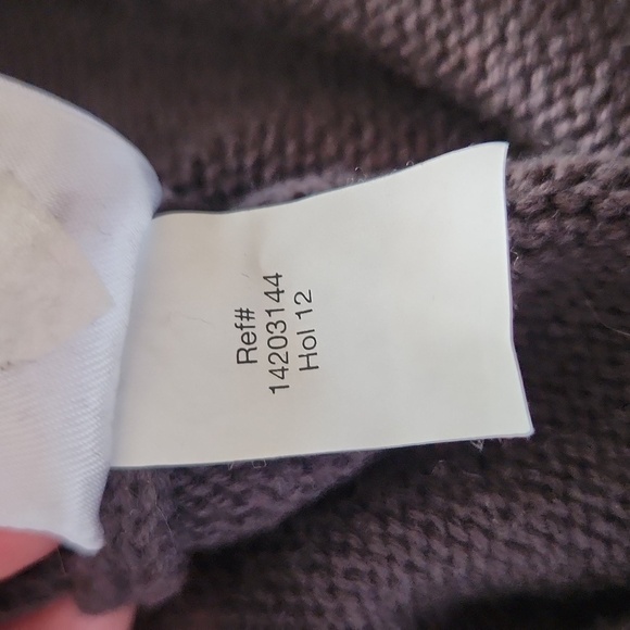 Eddie Bauer 100% combed cotton sweater luxury crew neck grey fisherman core - Picture 14 of 15